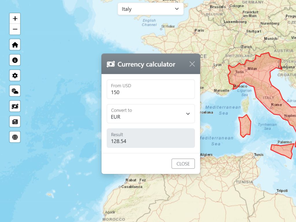 Gazetteer screenshot 2
